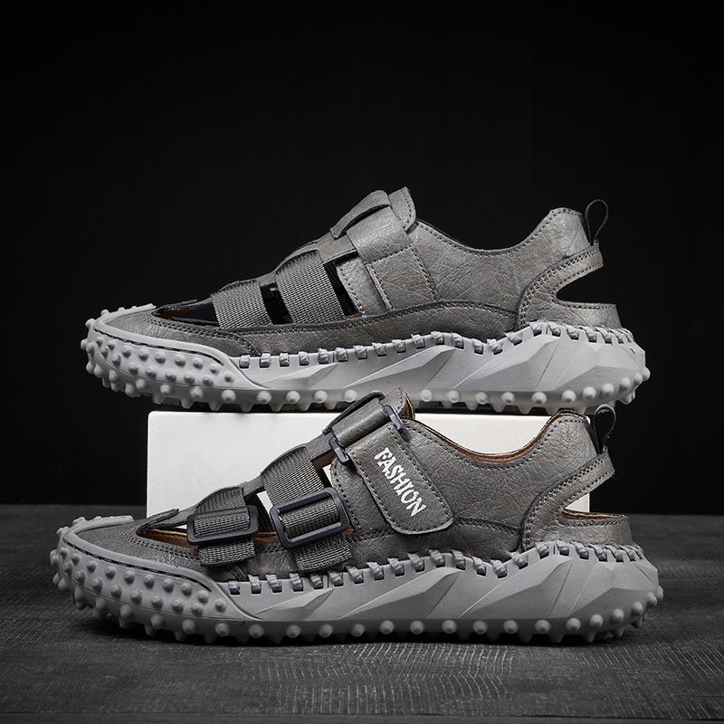 2024 Fashion Brand New Men's Hiking Shoes Hollow Out High-quality Sandals Outdoor Leisure Men's Hiking Shoes Handmade Soles
