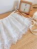 Sweet Style Women's Lace Trim Layered Short Skirt Apron