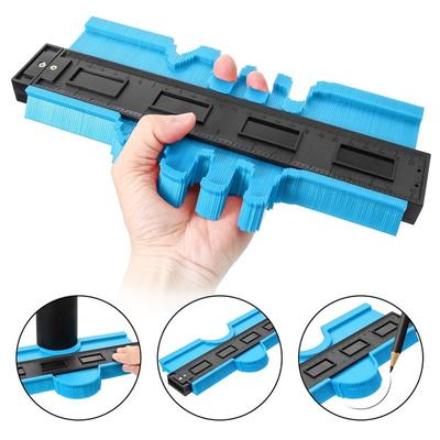 5/10in Multi-functio Contour Profile Gauge Tiling Laminate Tiles Edge Shaping Wood Measure Ruler ABS Contour Gauge Duplicator