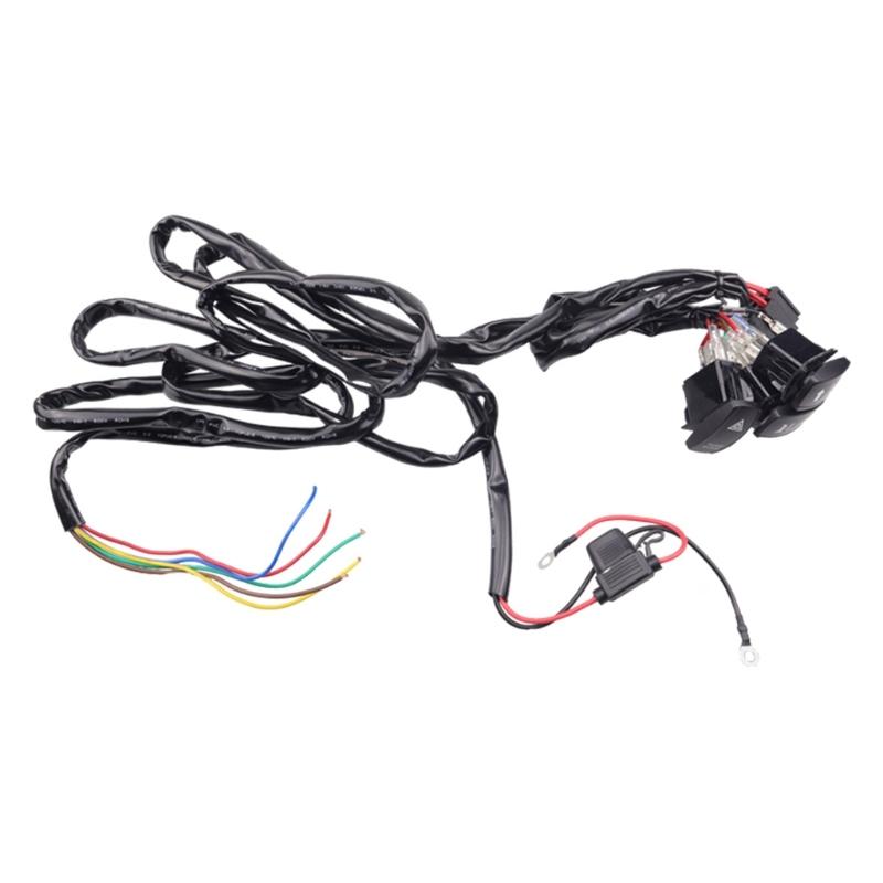 Turn Signal Kit with Horn Reverse Hazard Light Her RelayFuse Wire Suitable for UTV ATV SXS Waterproof