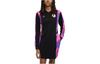 Paris Saint Germain Long Sleeved Dresses Women's Black Lapel Moderate Short CZ7501-010