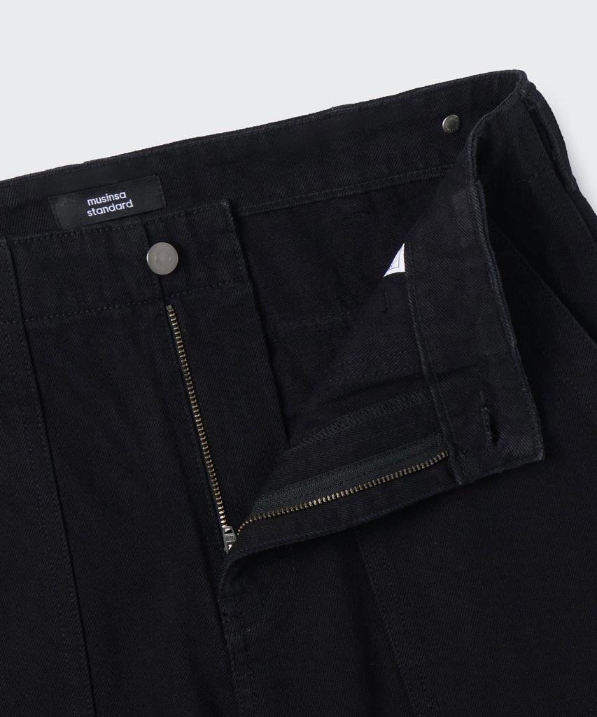 MUSINSA STANDARD Denim Fatigue Pants [Black]