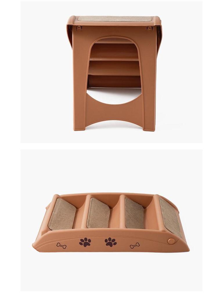 Foldable Pet Stairs: Non-slip Steps for Dogs & Cats - Ideal for Bedside, Sofa & Car