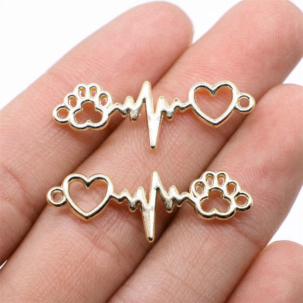 Accessories Parts Infinity Heart Love Connector Minimalist Jewelry Components QA027