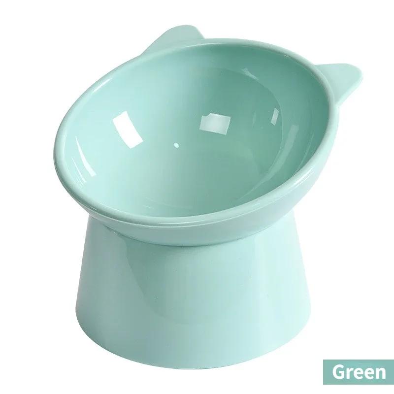 Pet Food Bowl Tilt High Bottom Neck Protector Cat Dog Bowl Water Feed Cat Dog Food High Foot Pet Bowl Supplies Accessories