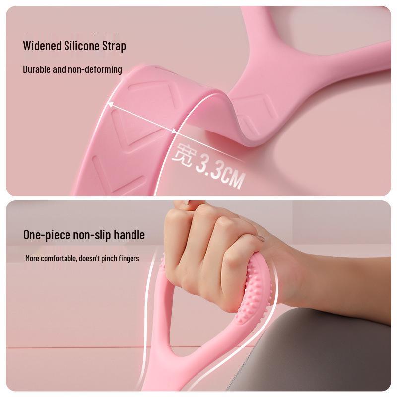 Women's 8-Shaped Resistance Band for Back Training & Yoga - Enhance Flexibility & Strengthen Back Muscles with This Home Fitness Essential.