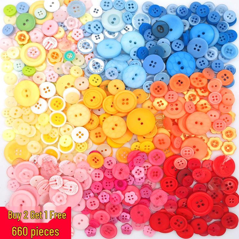

Children s Colorful Button Painting Kit - 660 Pieces for Kindergarten Crafts