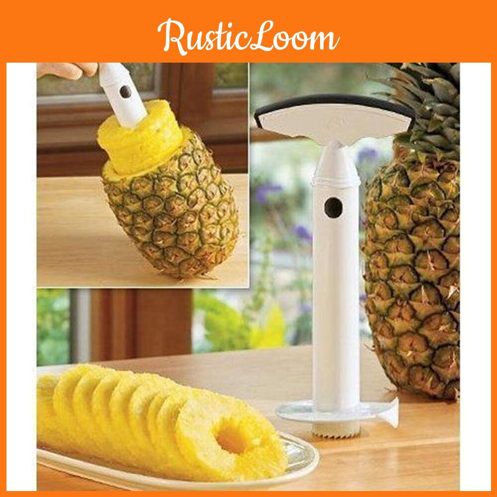 Premium Stainless Steel Fruit Pineapple Corer Slicer Peeler Cutter Parer Kit