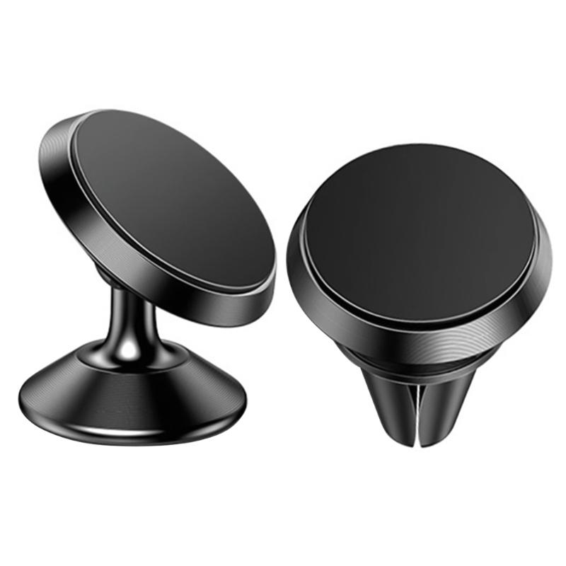 Practical Multiangle Rotation Phone Stand, Strong Magnetic Suction Cup Holder Single Hand Use for Various Mobile Devices