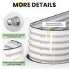 Oval Galvanized Metal Raised Garden Bed 8x2x1.5 FT Outdoor Planter Box for Vegetables Herbs Flowers Rust-Resistant Steel Open B