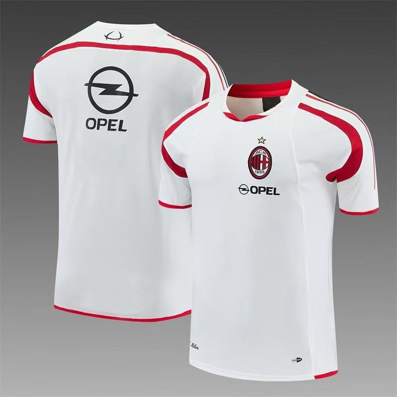 Vintage Football Training Jersey AC Milan Man U Brazil Long Short Sleeve Soccer T-Shirt
