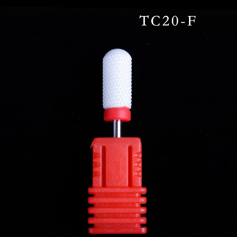 Ceramic Nail Grinding Head - Corn Bullet Rocket Shape for Electric Nail Grinder