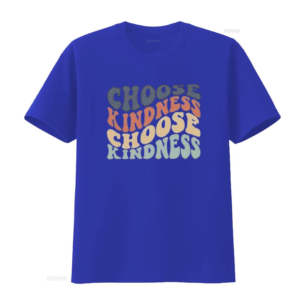 Womens Choose Kindness T Shirt Expression PrinT Casual  Tops vintage Washed fashion homme streetwear Slightly designer clothes