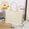 Muji Custom Logo Canvas Tote Bag - High Quality 3D Film Coated Cotton Bag