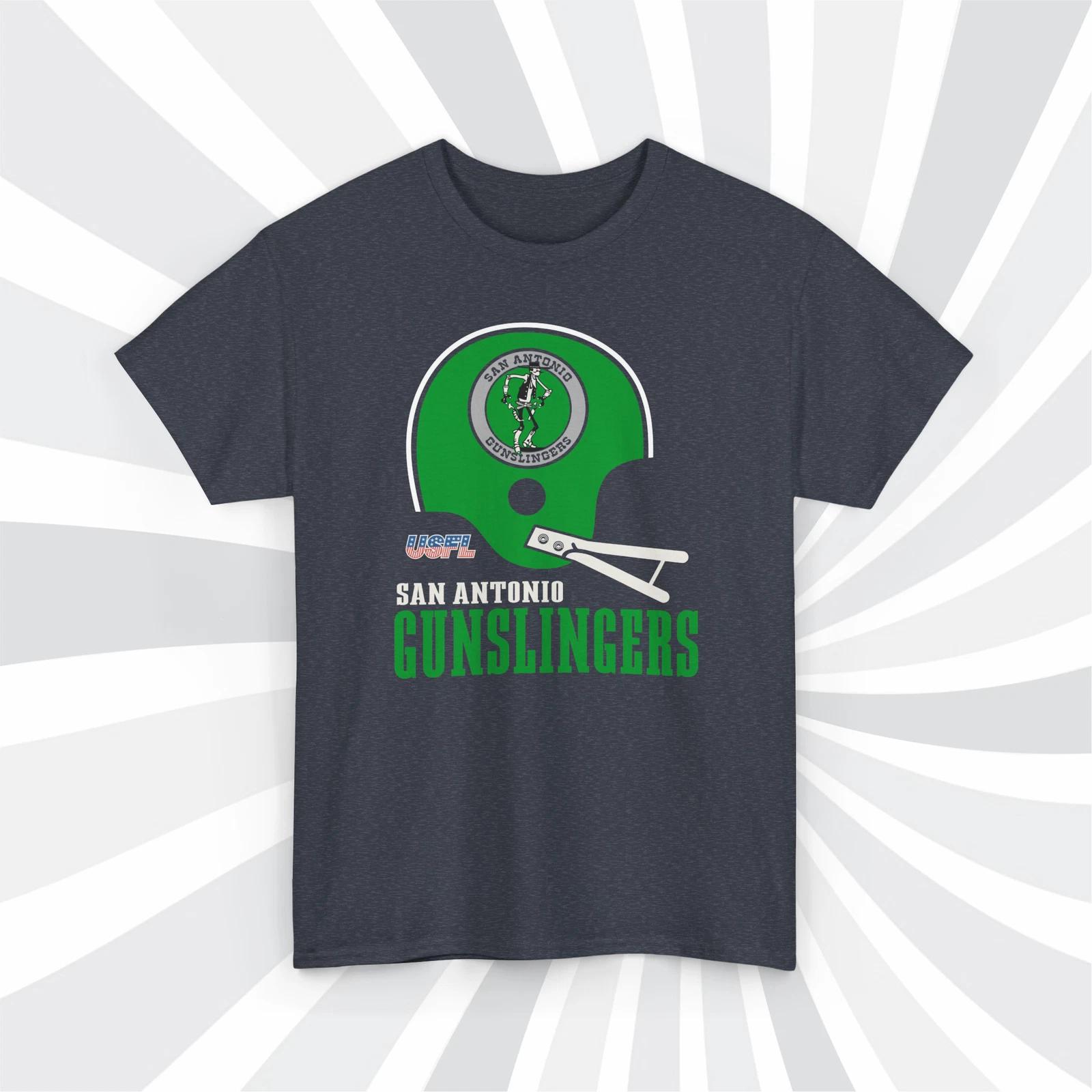 San Antonio Gunslingers 1983 USFL Vintage Football Navy Heather T shirt M