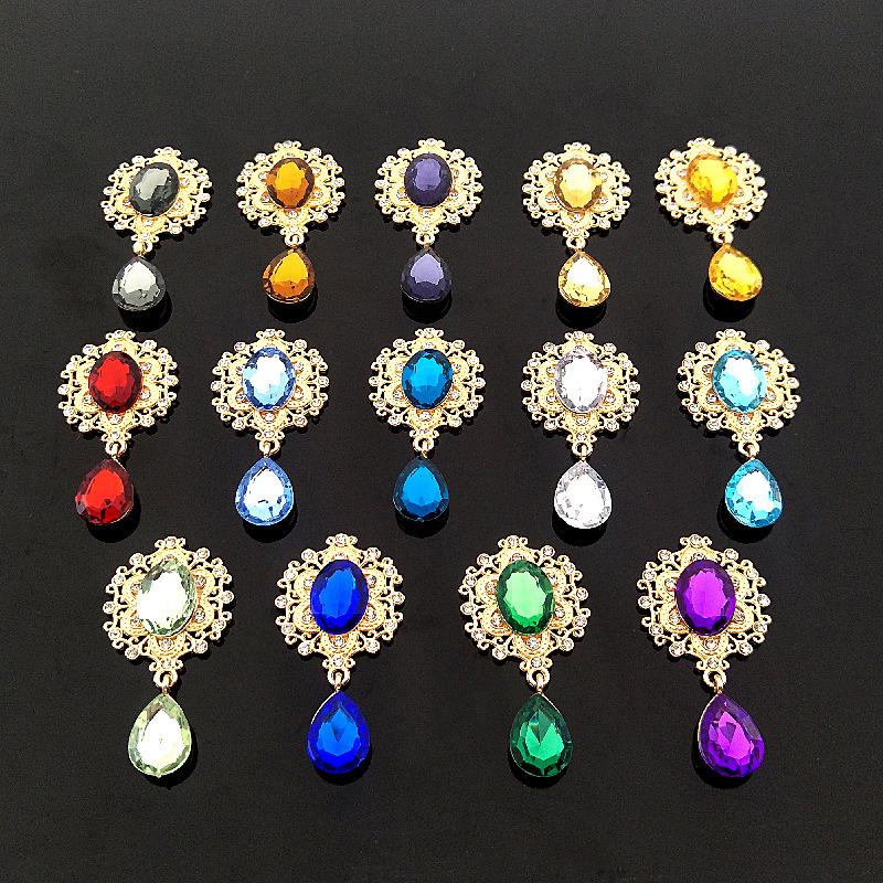 

Engood 50Pcs Glass Rhinestone Pendant Button Wedding Sewing Trim & Embellishments Craft DIY Clothing Brooch Decoration Crafts
