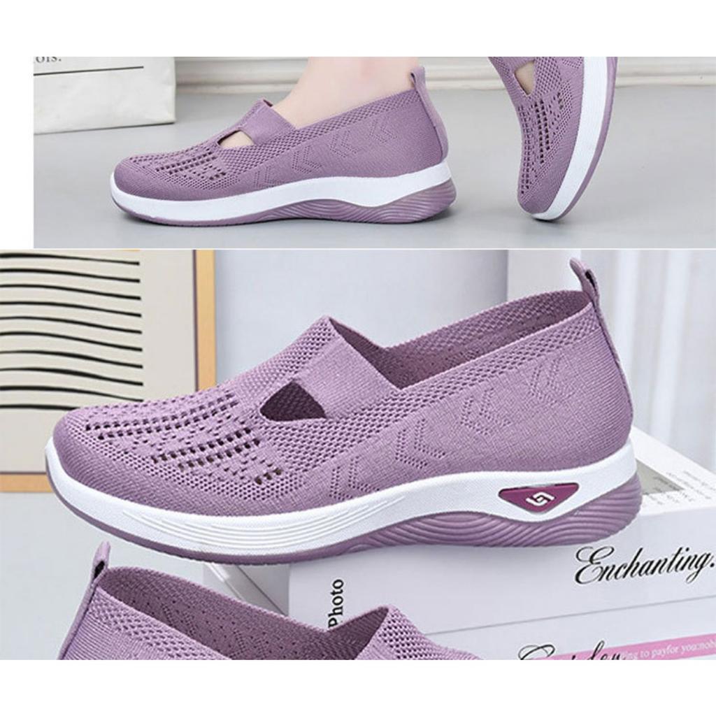 Spring and Summer Shoes for Women, Mesh Breathable Cloth Shoes That Are Not Tiring for The Feet, One Foot Stepping Shoes, and Walking Shoes