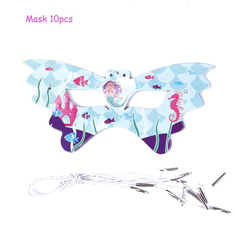 Birthday Party Set Mermaids Party Tableware Paper Cups Plate Latex Balloons Baby Shower Party Decor Kids Favors Party Supply