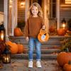 Kids Halloween Pumpkin Candy Bag Gift Bag with Handles 3D Design