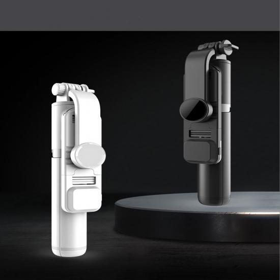 New Q02S Bluetooth Self Shooting Rod Light Filling Universal Desktop Mobile Live Broadcast Stand Floor Tripod