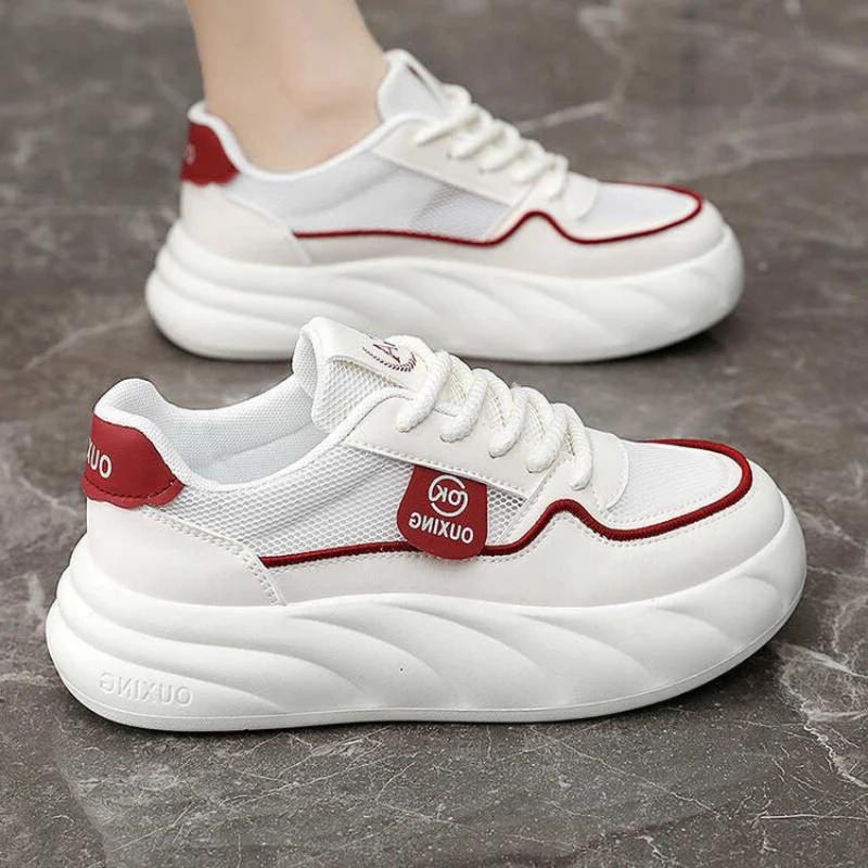 Sommer Weiße Damen Sneaker Mesh Casual Sneaker Sportschuhe für Damen Atmungsaktive Laufschuhe Frau Weiche Sohle Damenschuhe tenis