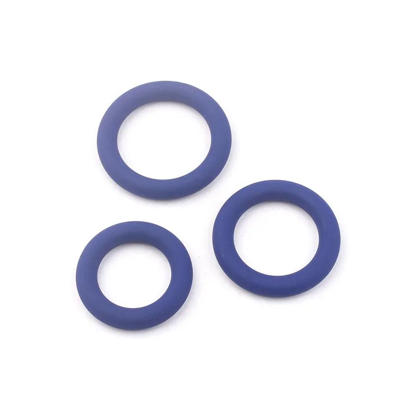 3 Tamaños Anillos de Silicona para Pene Retraso de Eyaculación Masculina Erección Duradera Restricción de Escroto Testículo Juego para Adultos Juguetes Sexuales Para Hombres