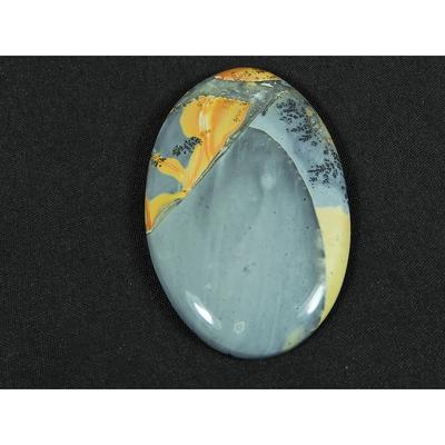 31X48X05MM Natural Malingano Jasper Oval Cabochon Loose Gemstone 82Cts. SK-4702