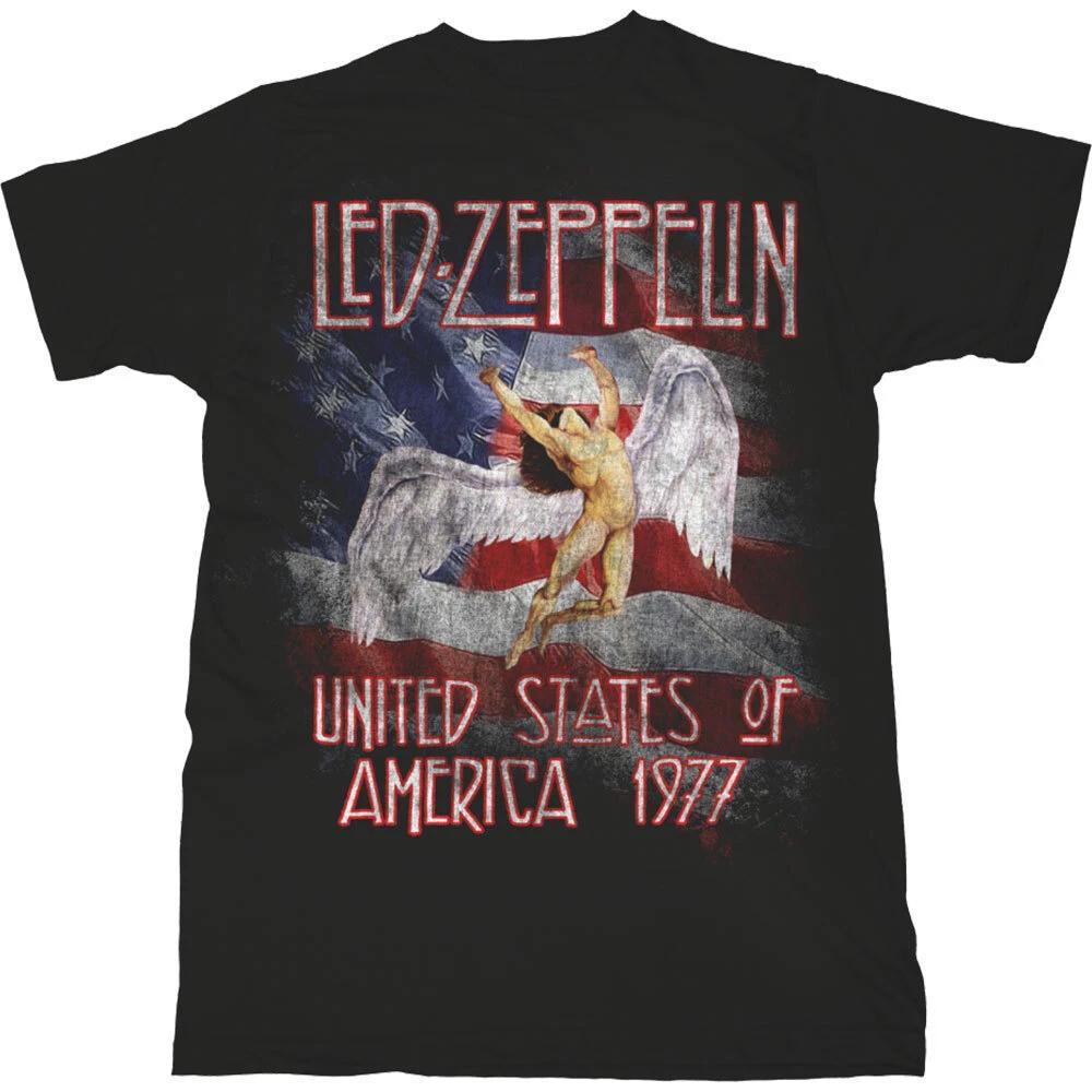 

Led Zeppelin Stars N Stripes USA 77 Official Merchandise T-Shirt M/L/XL New- 3XL