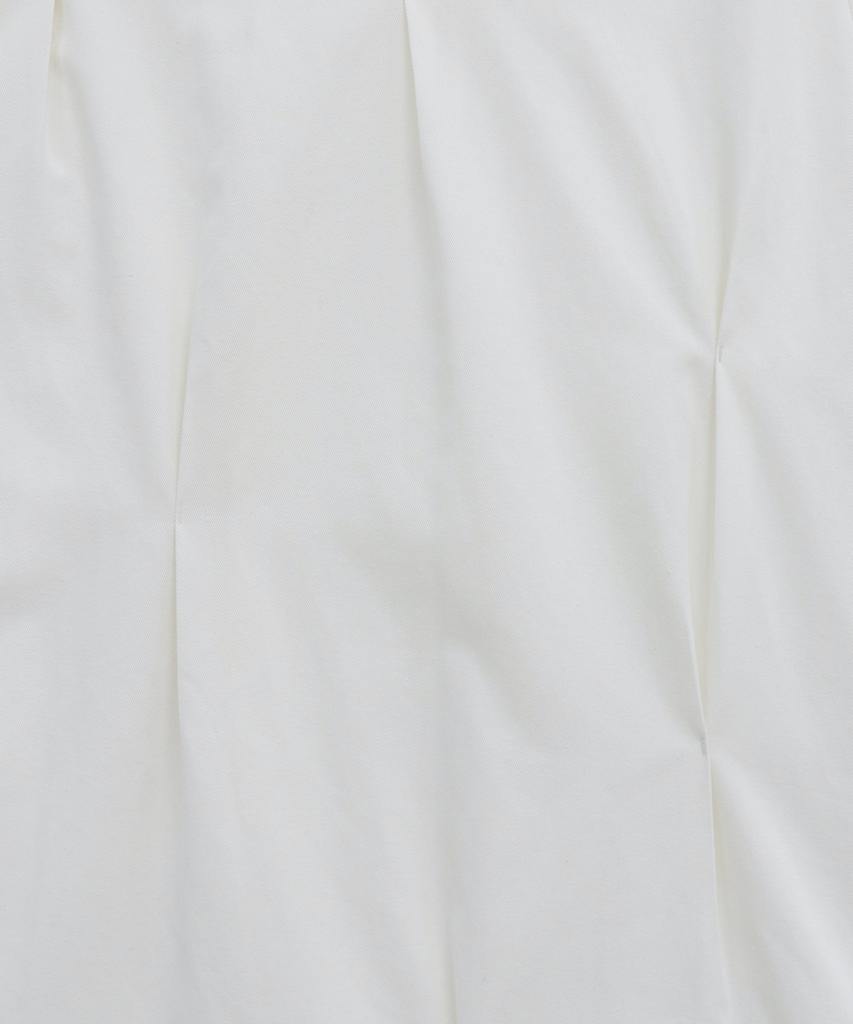 Teulimingbeodeu Bar-Tack Pleated 2-Way Fit Skirt [ White ]