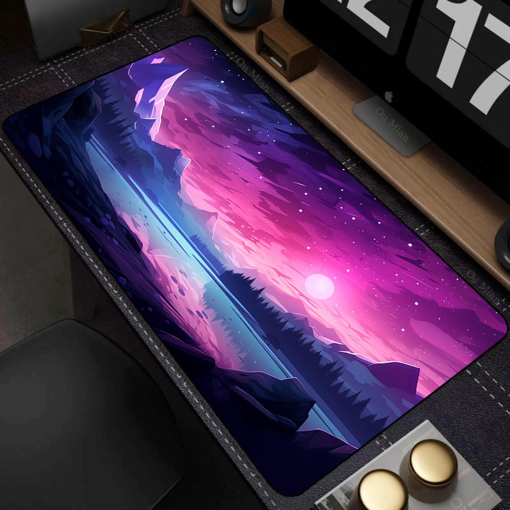XXL Mouse Pad Anime Natural Scenery Mousepad Large Teclado Mousepad Pc Keyboard Gaming Table Mats Laptop 900x400 Mouse Mat