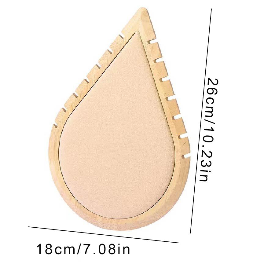 1 Stück, herzförmiger Schmuck-Halsketten-Präsentationsständer aus Holz, geeignet für die Präsentation und Aufbewahrung von Halsketten