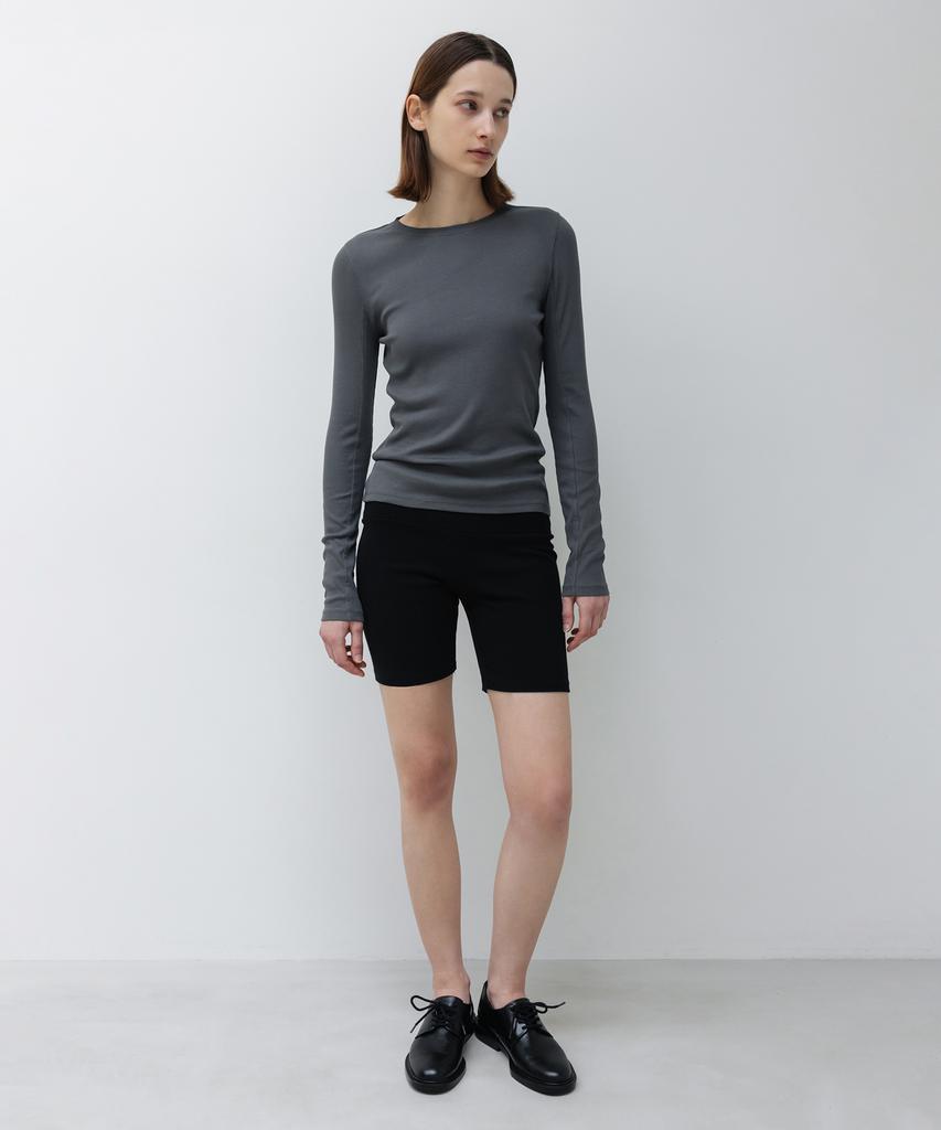 INSILENCE WOMEN W Supima Cotton Long Sleeve T-Shirt Charcoal