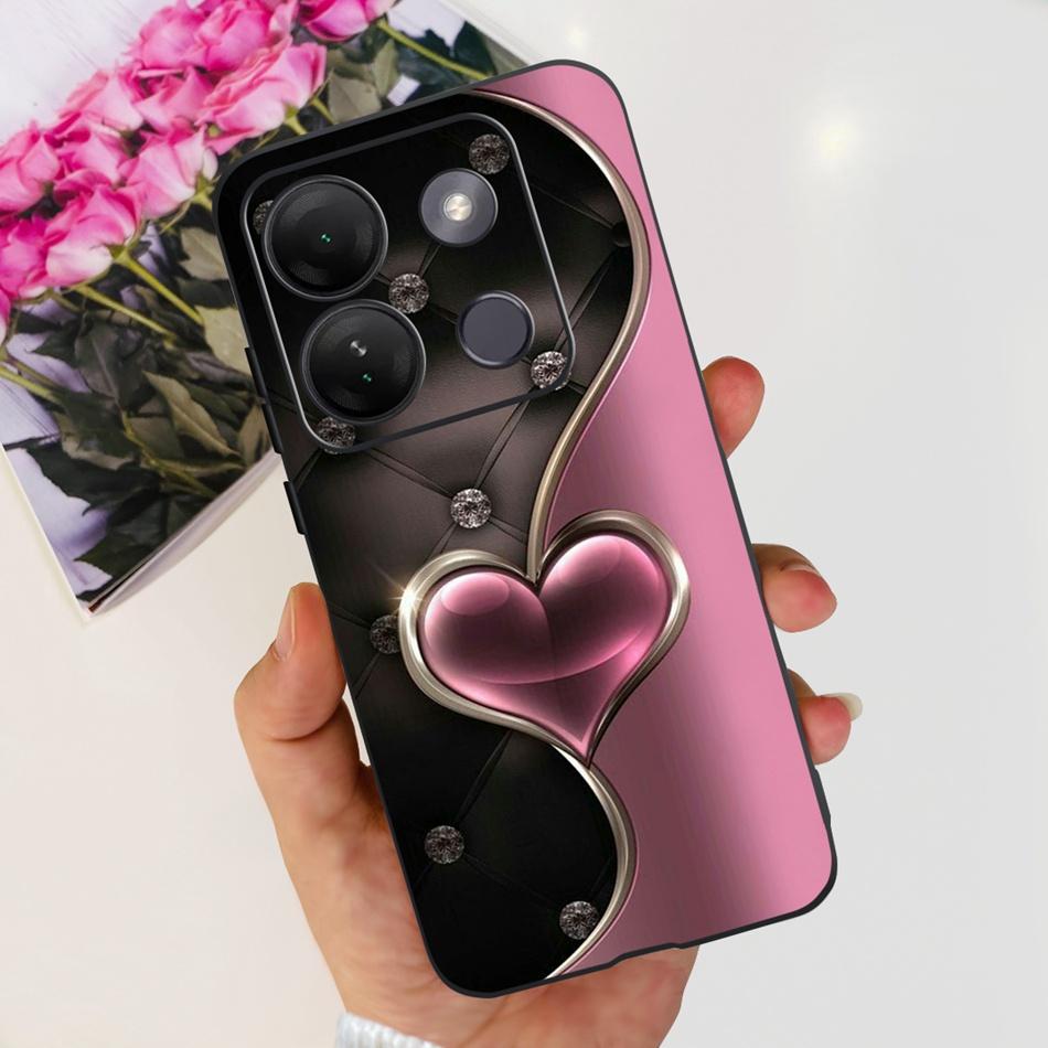 For Infinix Smart 7 HD Case Smart 7HD X6516 2023 Elegant Printing Soft Silicon TPU Slim Phone Back Cover