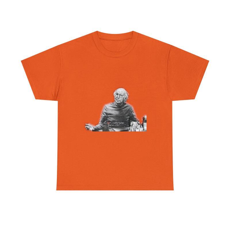 Larry David Curb Your Enthusiasm Kunstprint Zwaar Katoen T-shirt