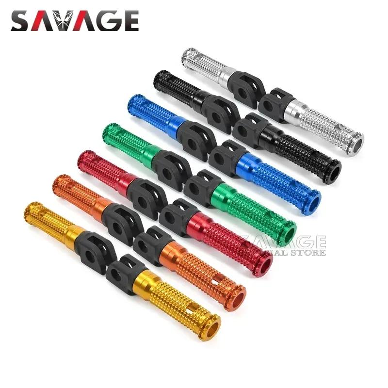 Reposapiés Delantero Estriberas Pedal Para KAWASAKI Z900 Z750 Z650 Z300 Z250 Z125 VERSYS 650 1000 X300 NINJA 250 300 ZX14R Reposapiés del Conductor