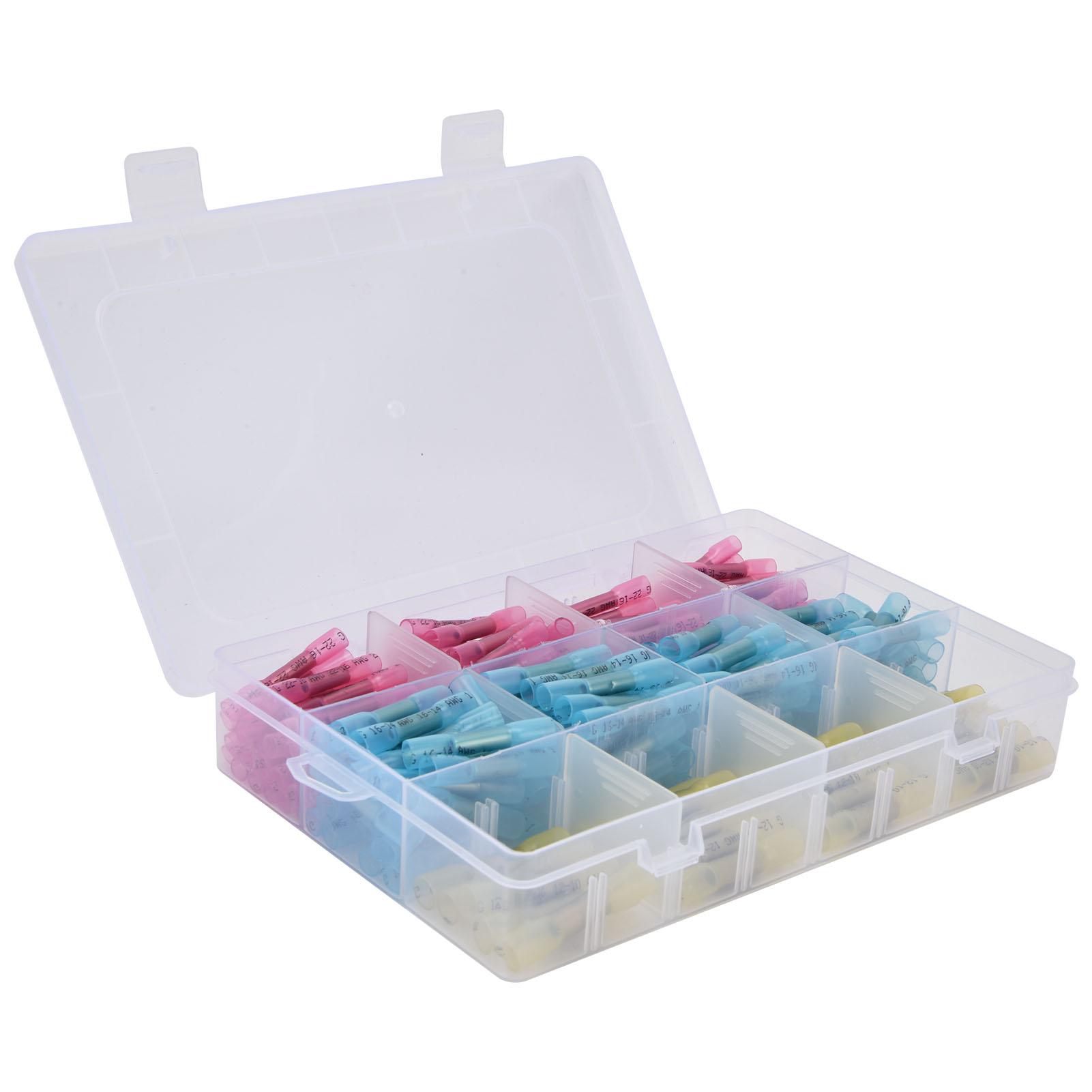 

Heat Shrink Butt Connectors Kit Insulated Waterproof Electrical Wire Crimp Terminals Splice200Pcs