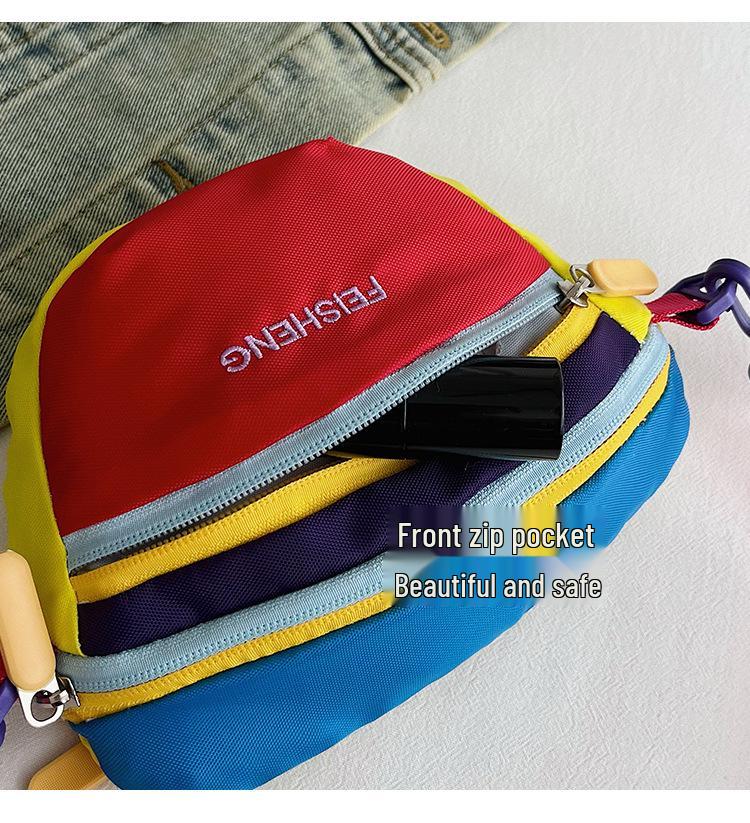 Women's Color Block Crossbody Bag: Lightweight, Summer Sports Style