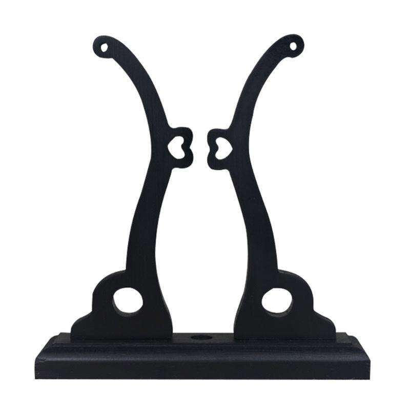 Elegant Chinese Style Bamboo Fan Stand Holder Bracket Rack Stand for StablesStylish Desktop Decoration Home Office Decor