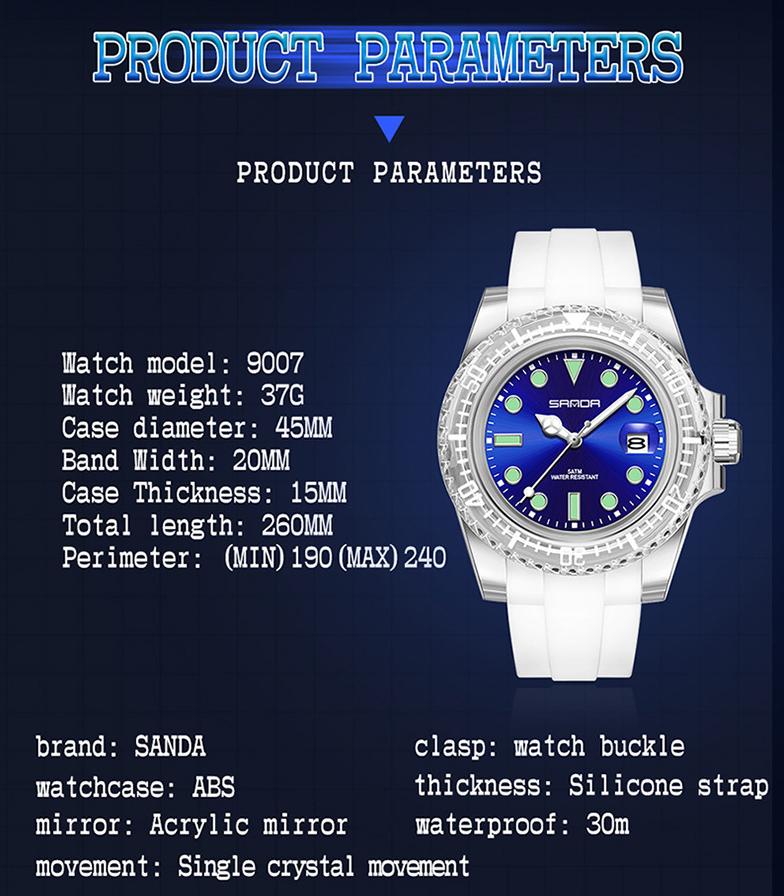 Women Fashion Wristwatches Youth Student Watch Trend Clock Calendar 30M Waterproof Silicone Strap Men's Electronic Watch