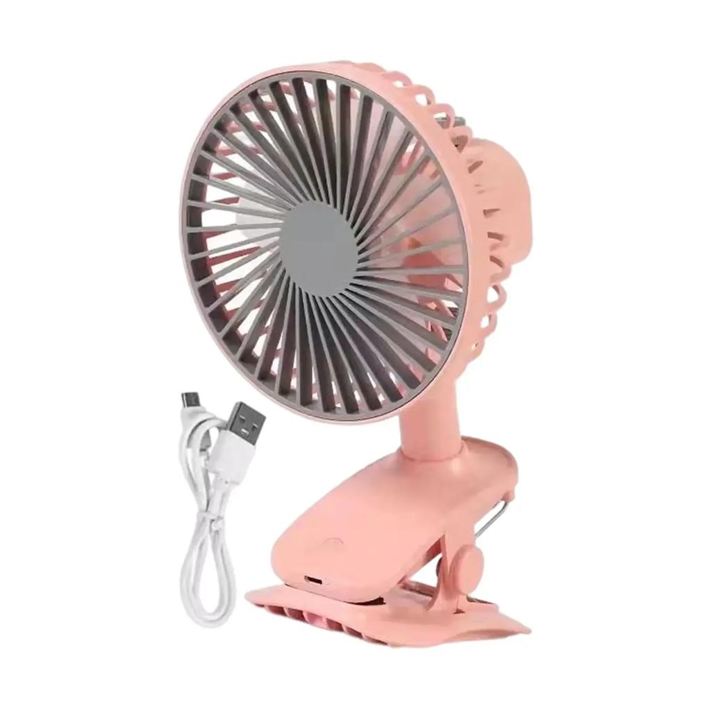 Five Speed Adjustable Clip Type Fan USB Portable Charging Fan Desktop Travel Camping Automatic Swing
