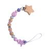 DIY Baby Personalized Name Leaf Pacifier Clips Holder Chain Teething Toys Gifts Wooden Ring Anti-drop Chains Babies