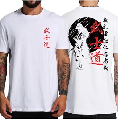 2025 Samurai Spirit Bushido Warrior T Shirts for Men Japanese Style Back Print High-end Luxury Is for Both Men and Women Top Y2k