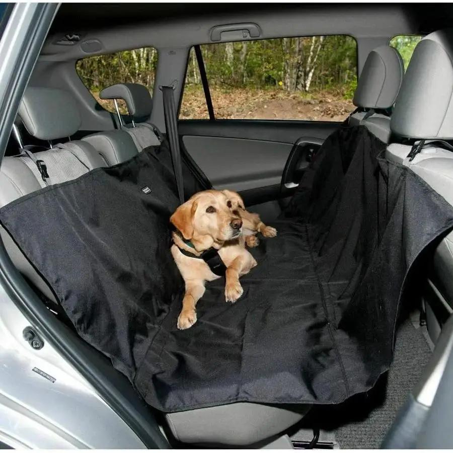 Bil Baksetetrekk Hundematte Teppe Hengekøye Valp Reiseunderlag Beskytter Slitesterk Passform Kjæledyrbeskytter for Bil Lastebil SUV Vanntette Pads