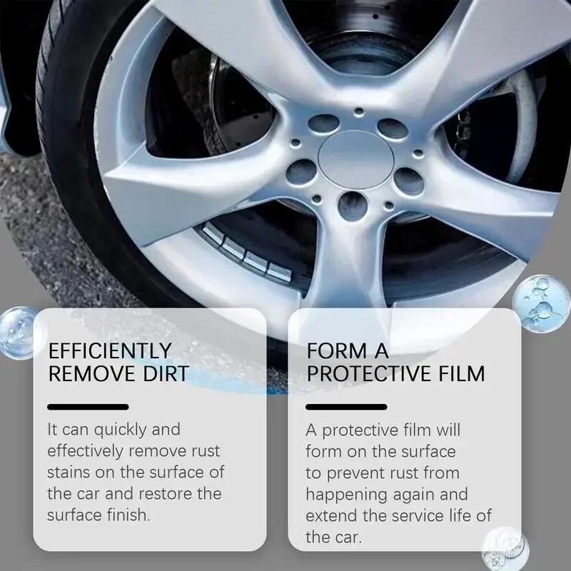 YINGQI19 Car Tire Rust Remover All Wheel Cleaner & Iron Remover 120ml Car Tires Maintenance Rust Inhibitor Iron Contaminant Remo