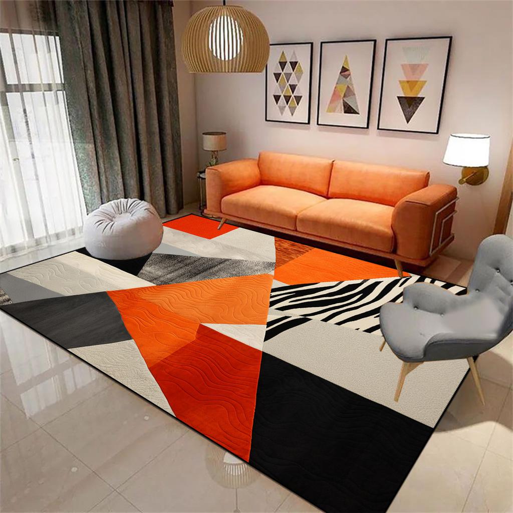 Light Luxury Nordic Rugs Living Room Decoration Coffee Table Carpet Home Non-slip Bedroom Decor Cloakroom Floor Mat Customizable