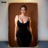 Sexy Woman Canvas Art Xin Flat Iron Sign Wall Decor for Living Room Bedroom Home