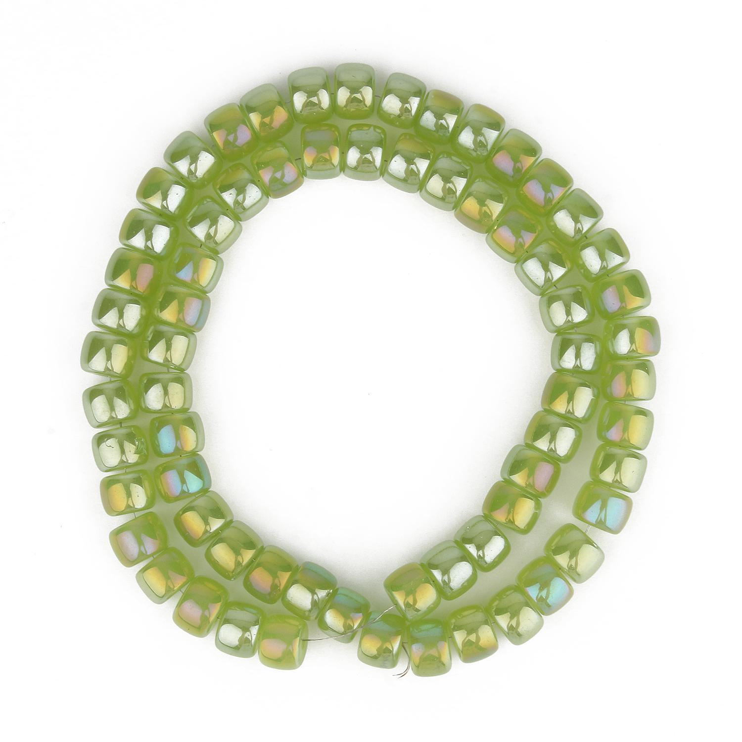 

Натуральные AB Цветные Стеклянные Кристаллы Многоцветные Цилиндрические Бусины Для Браслета Ручной Работы DIY Ювелирные Изделия 8x6 мм 8x6mm