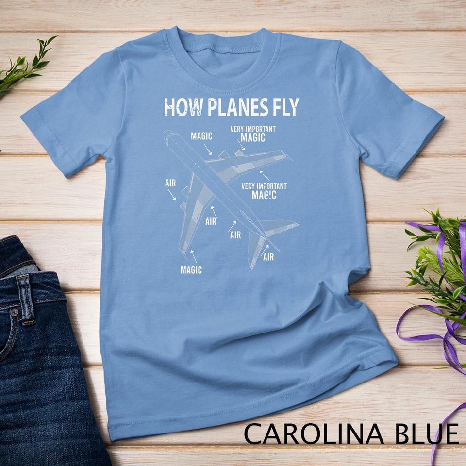 Funny Aviation Airplane Gift Pilot T-Shirt Unisex T-shirt 3 4XL