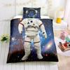 Print Unicorn Cute Skirt Quilt Cover Set Creative Personality Cartoon Bedding Astronaut,Princess Dress Kids Twin Bedding Set