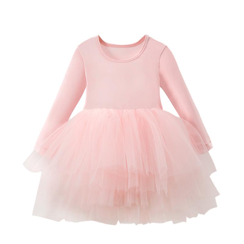 Baby Mädchen Prinzessin Tutu Kleid Langarm Säugling Kleinkind Puffiges Ballettkleid Aufführungskostüm Hochzeitsfeier Tanzkleid